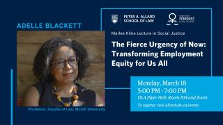 2024 03 18 - Marlee Kline Lecture in Social Justice - LAW